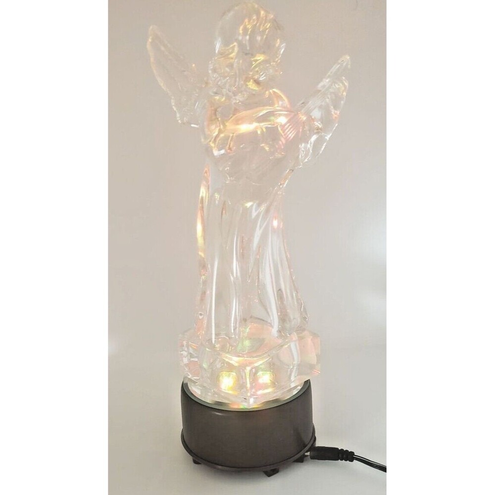 Mikasa Herald Collection Crystal Angel playing a Harp Figurine